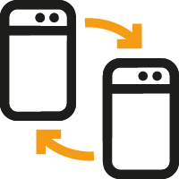 Icon Mobilgeräte wechsel